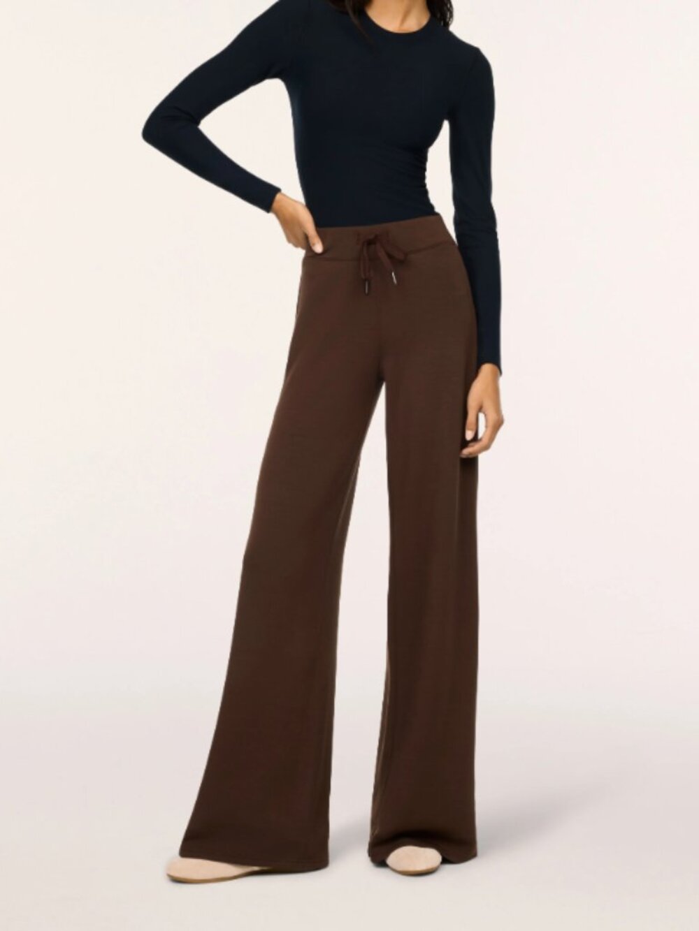 SPANX AirEssentials® Wide Leg Pant Dark Brown, Size XL Tall